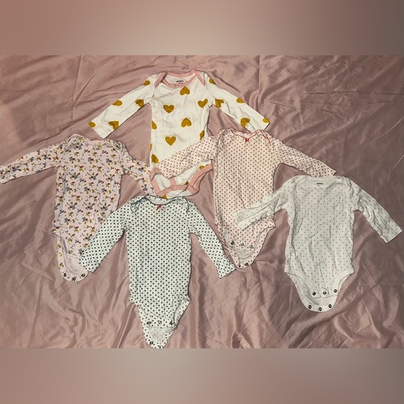 Carter's 5-Pack Assorted Long Sleeve Onesies - Picture 7 of 12